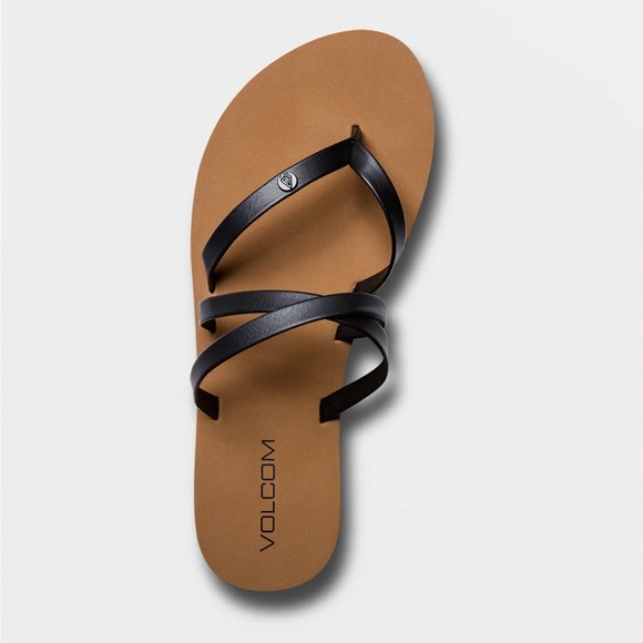 7/$20 Volcom EASY BREEZY II SANDALS - BLACK size 9 - Picture 3 of 7